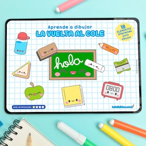 Back to school kawaii, how to draw kawaii step by step, learn to draw, drawing for children, drawing tutorial, draw easy, lessons