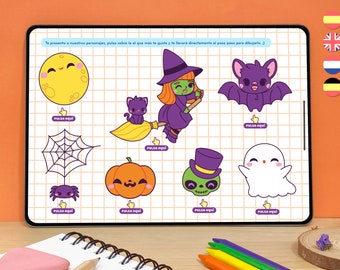 Cómo dibujar HALLOWEEN KAWAII, Guía de dibujo, Aprende a dibujar kawaii, curso dibujo, Dibujo para niños, Lecciones dibujo, Tutorial dibujo