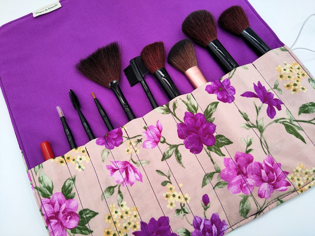 Make up Brush Holder Make up Brush Roll Cosmetic Brush Etsy