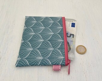Wallet / Small bag for money, toiletries, jewelry, medication, plasters, soap... made of waxed canvas, wet bag, water-repellent