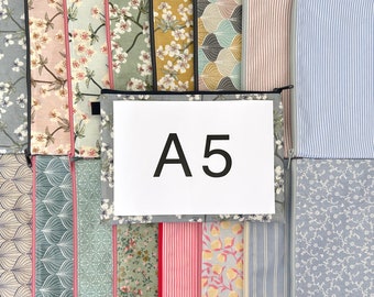 A5 Taschenorganizer/Dokumententasche/Tablet iPad mini Hülle/Untersuchungsheft...  Tasche aus Wachstuch mit Reißverschluss