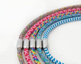 Lanyard with safety clasp/magnet made of sailing rope, key ring sailing rope, - for children
