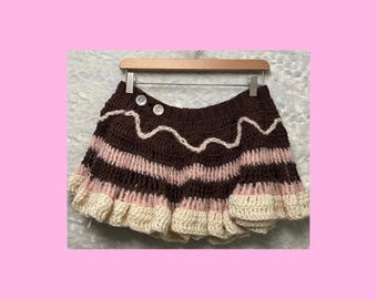Wrap-around Ruffle Skirt Digital Crochet Pattern