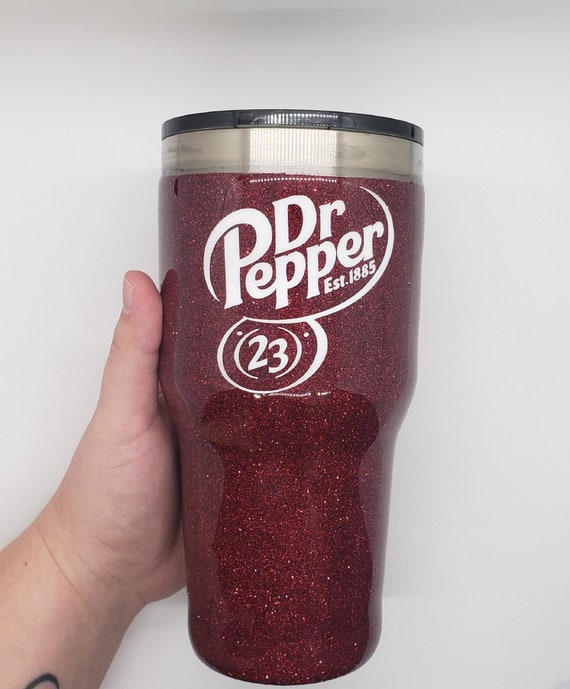 Glitter Tumbler Glitter Can Cooler Dr. Pepper Tumbler Soda 