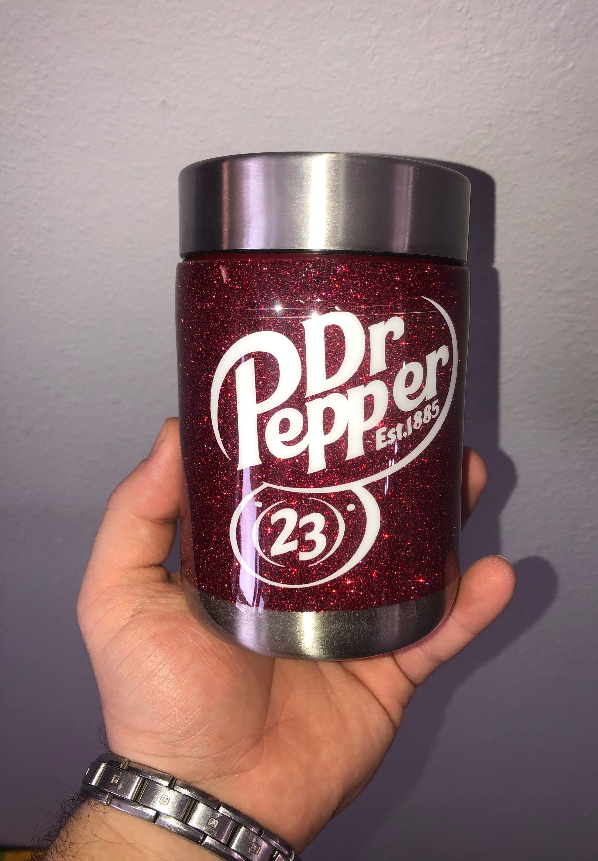 Glitter Tumbler, Glitter Can Cooler, Dr. Pepper Tumbler, Soda Tumbler…