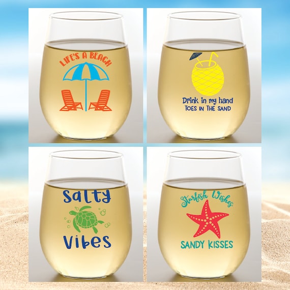 2 glasses for drinks 20 Glasses, 2 oz. Clear Round Plastic Disposable Mini Wine Glasses main image 1