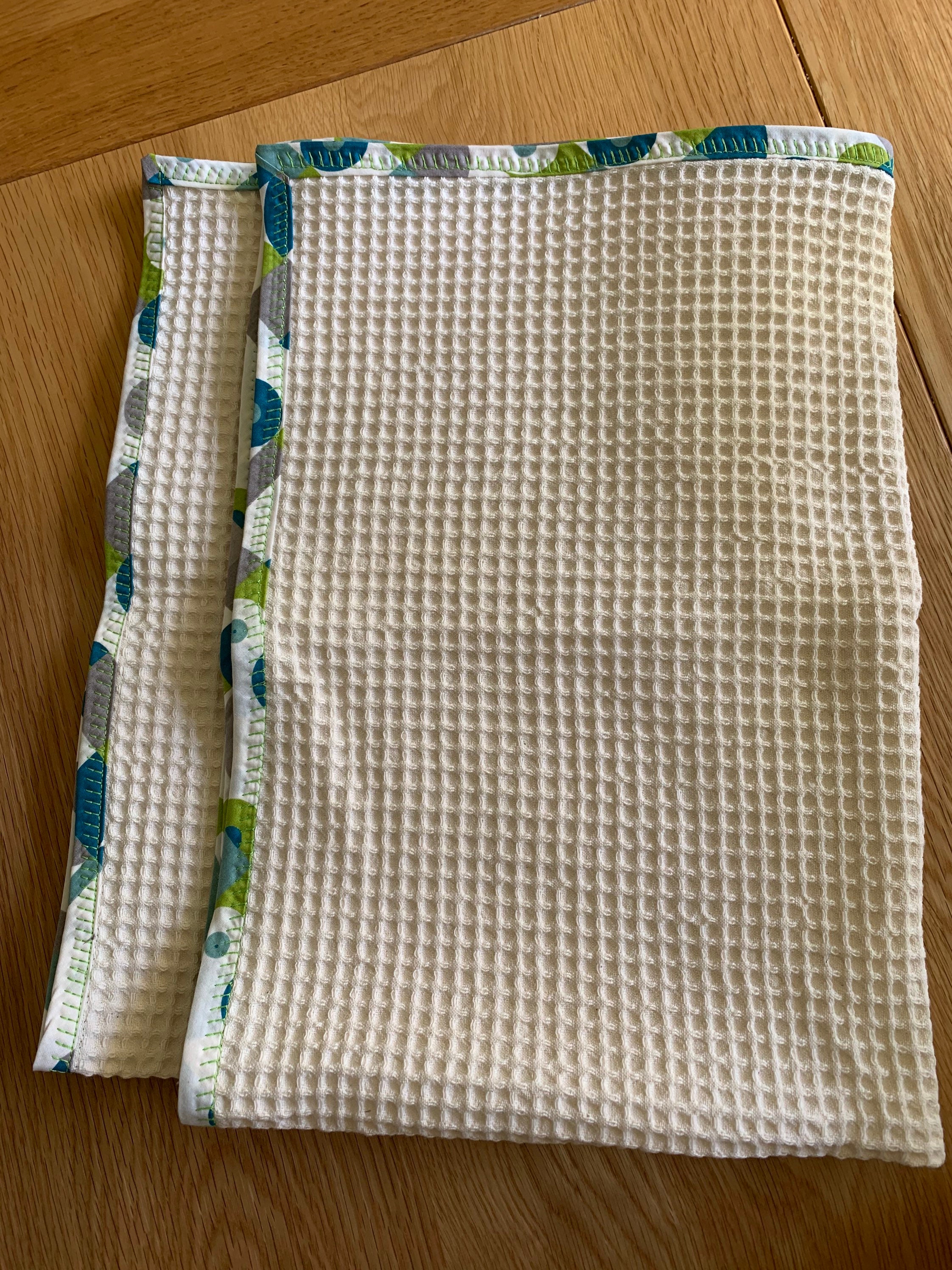 Organic cotton waffle tea towels Pack of 2 Supersoft which Etsy