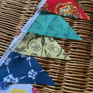 Harry Potter Fabric Bunting 10ft Single Sided Bunting Hogwarts ...
