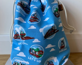 thomas the tank backpack personalized