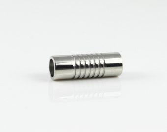 armband herstellen 2x Edelstahl Verschluss poliert ID 6 x 2,5 mm