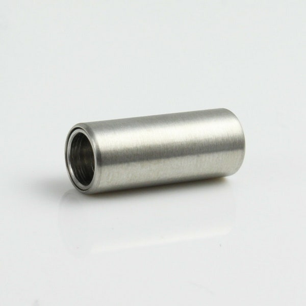 Ø 6 mm Edelstahl Magnetverschluss matt ID6 mm 18 x 8 mm Schmuck herstellen armband