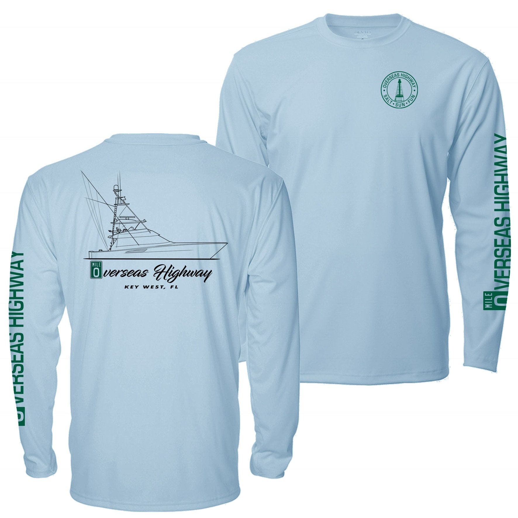 Overseas Highway Fishing Team Mens Long Sleeve Performance Shirt