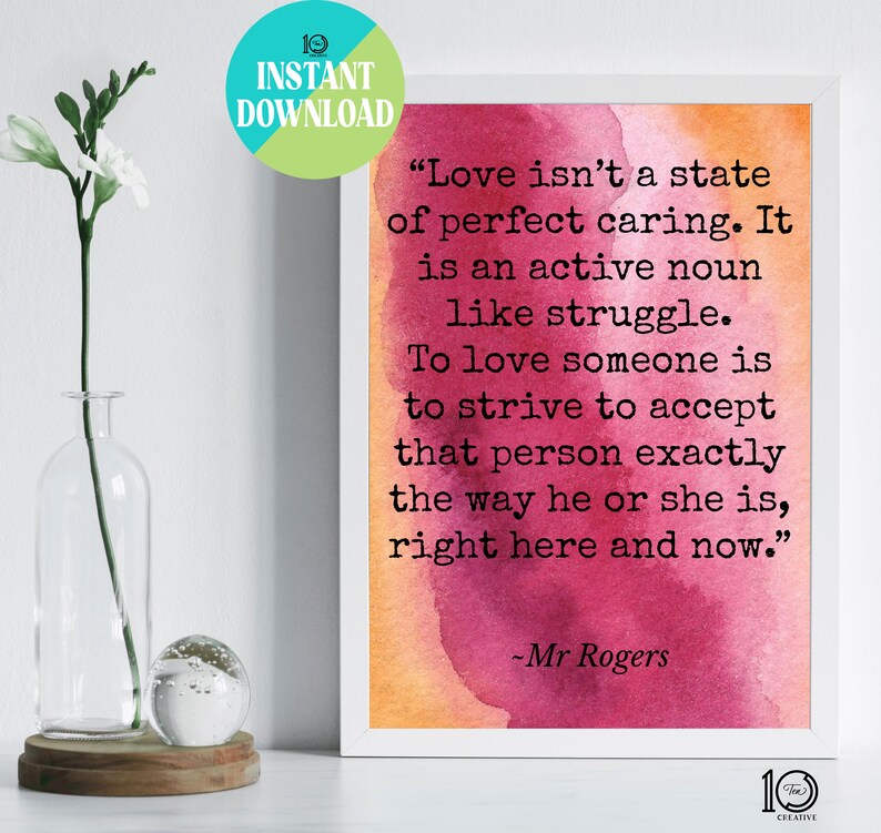 Mr Rogers Quote Printable Art Instant Download for Daughter - Etsy