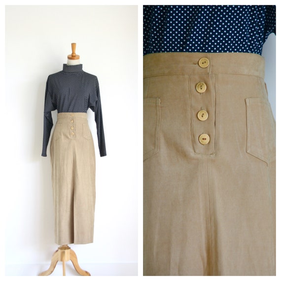 long tan skirt