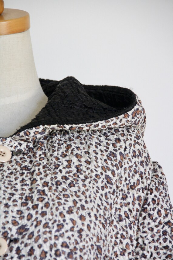 reversible leopard print coat
