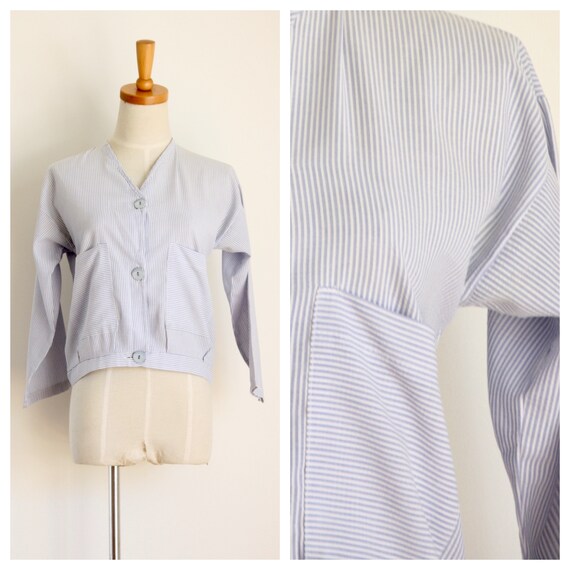 Pastel blue top. Boxy pastel shirt. 90s pastel str