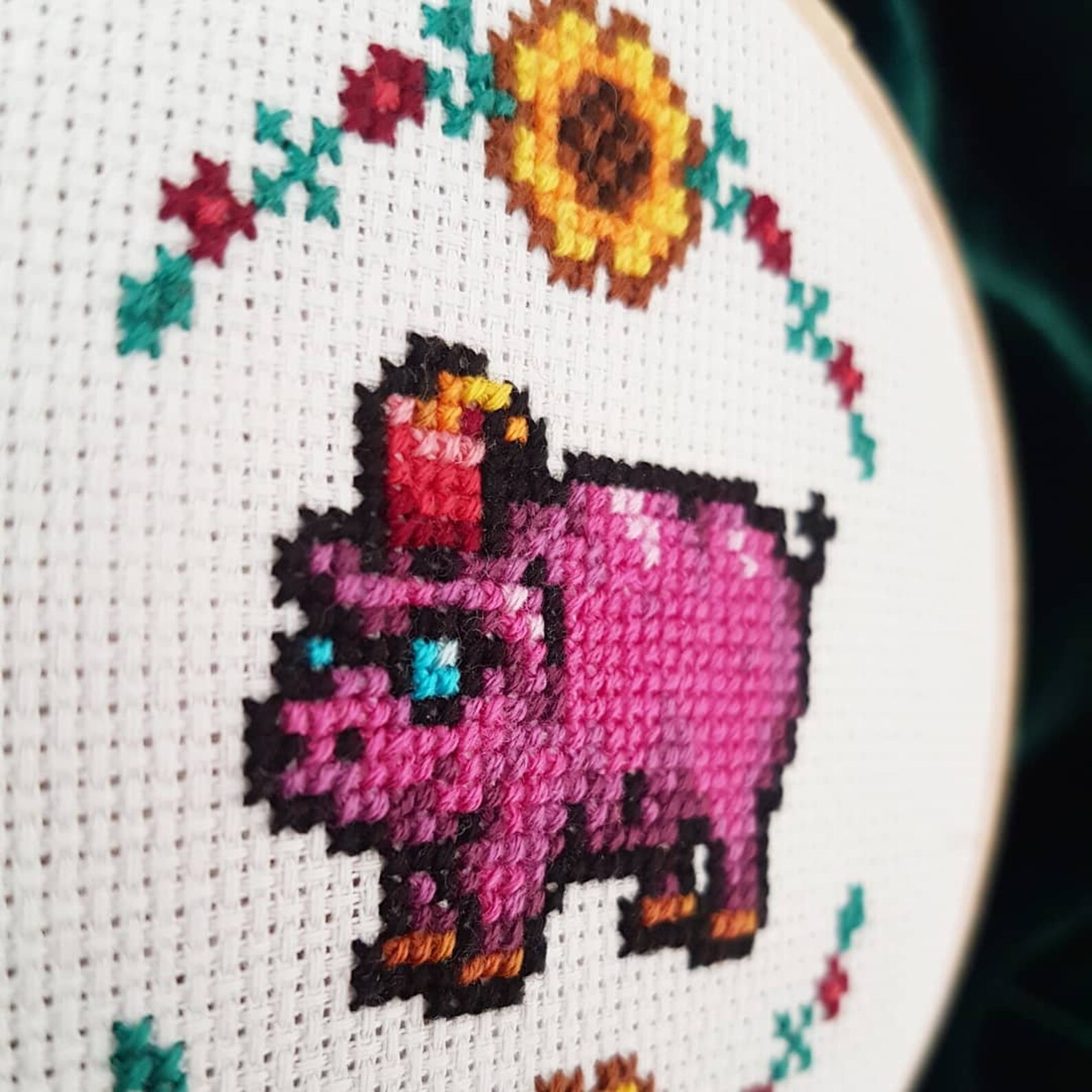 Stardew Valley Piggy Cross Stitch PDF Pattern | Etsy