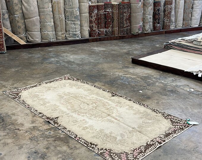 5x7 feet oushak rug anaolian rug turkish rug antique rug washale rug middle east rug pattern area rug rustic rug oriental rug nomadic rug
