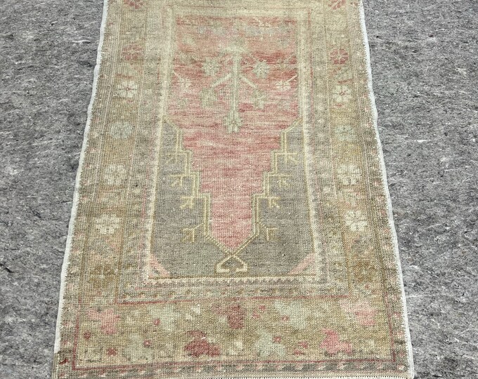 2.3x3.6 turkish doormat rug, oushak doormat rug, anotolia doormat rug, kitchen doormat rug, bedroom doormat rug, entry way doormat rug