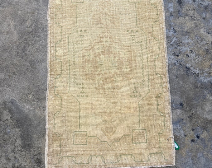 21x35turkish doormat rug, oushak doormat rug, anotolia doormat rug, kitchen doormat rug, bedroom doormat rug, entry way doormat rug