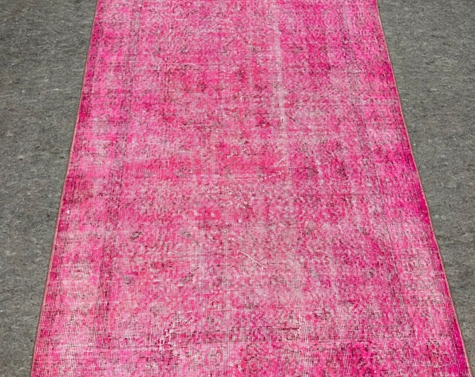 4x6 rugs, 4x6 Pink color rug, washale turkish area rug, kidsroom handmade rug, oriental Pink color rug, turkish rug, kids, game, gameroom