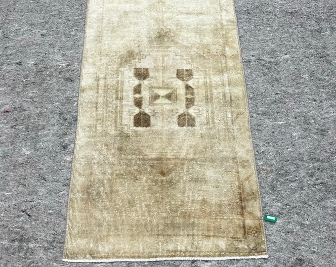 2x4 mini area rug,brown, oushak area rug, anotolia area rug, bedroom area rug, kitchen area rug, entry way area rug, handmade area rug