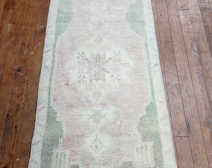2x4 turkish doormat rug, oushak doormat rug, anotolia doormat rug, entry way doormat rug , handmade doormat rug, kitchen doormat rug