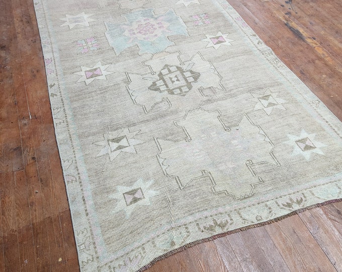 5x11 feet turkish runner rug, oushak runner rug, anotolia runner rug, bedroom runner rug, kitchen runner rug, entry way runner rug