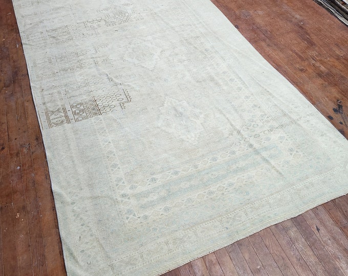 5x10 area rug, turkish area rug, oushak area rug, anotolia area rug, kitchen area rug, handmade area rug, entry way area rug