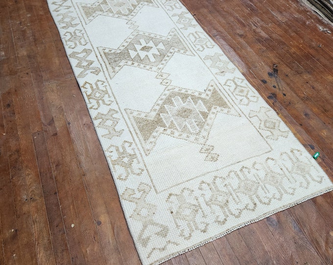 3x12 turkish runner rug, anotolia runner rug, bedroom runner rug, kitchen runner rug, oushak runner rug, handmade runne rug