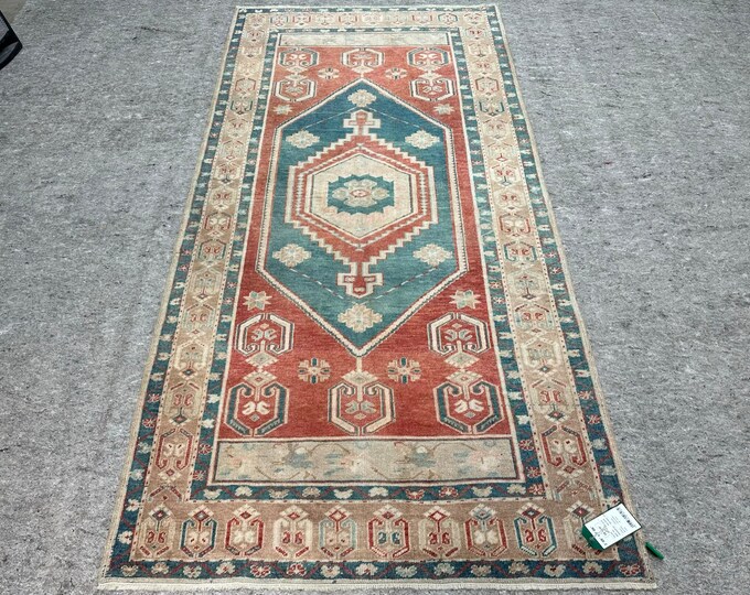 5X7 area rug, turkish area rug, oushak area rug, kitchen area rug, handmade area rug, entry way area rug, anotolia area rug
