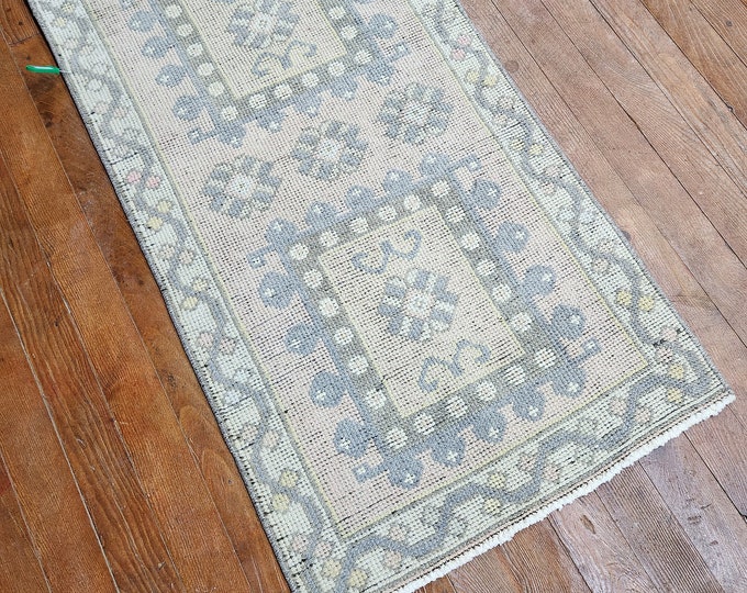 2x3 turkish doormat rug, anotolia doormat rug, bedroom doormat rug, oushak doormat rug, handmade doormat rug, entry way doormat rug