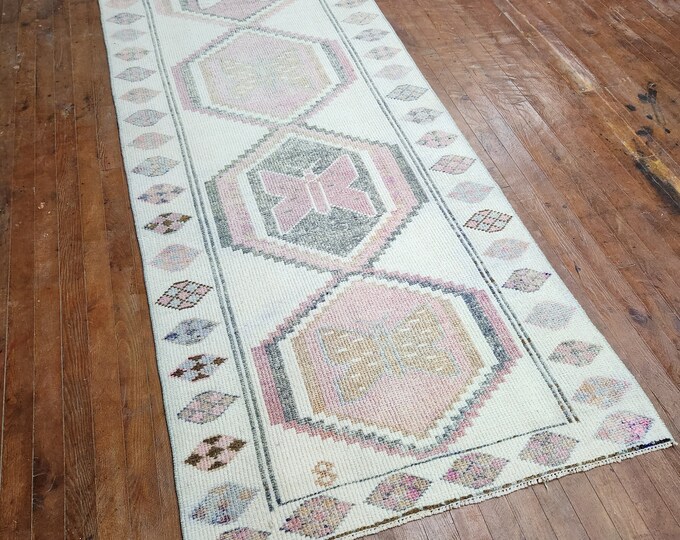 3x12 turkish runner rug, anotolia runner rug, oushak runner rug, bedroom runner rug, kitchen runner rug, entry way runne rug