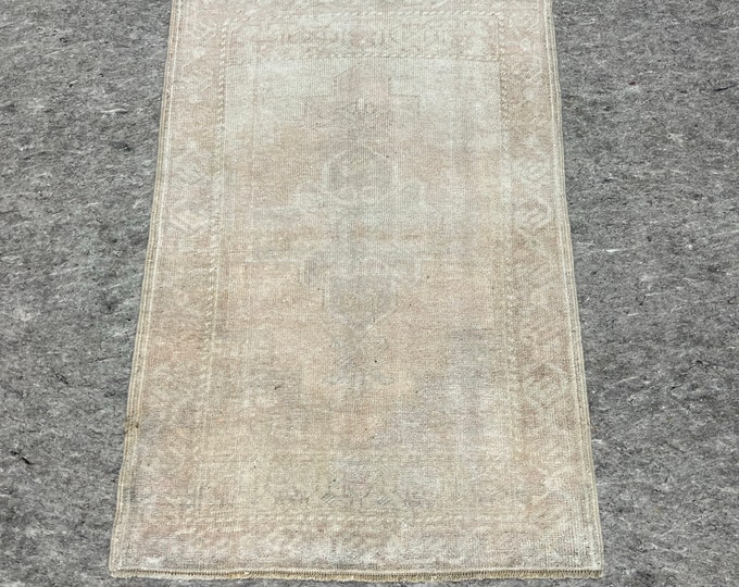2.3x3.3 turkish doormat rug, Anatolia doormat rug, Oushak doormat rug, Handmade doormat rug, Kitchen doormat rug, entry way doormat rug