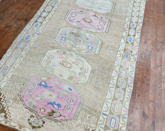 5x9 foot runner rug,turkish handmade rug,faded washale rug,entry way rug