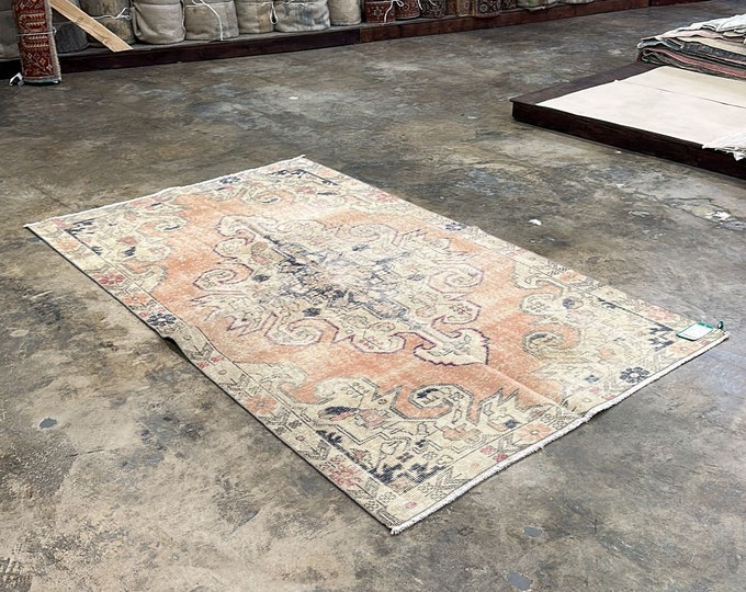 5x7 feet turkish village rug, handmade rugs, rustic rug, interior home decoration rug wool rug oriental rug natural rug boho decoor rug