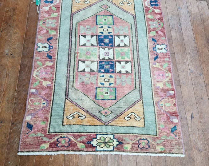 2x3 turkish area rug, oushak area rug, anotolia area rug, bedroom area rug, kitchen area rug, entry way area rug, handmade area rug