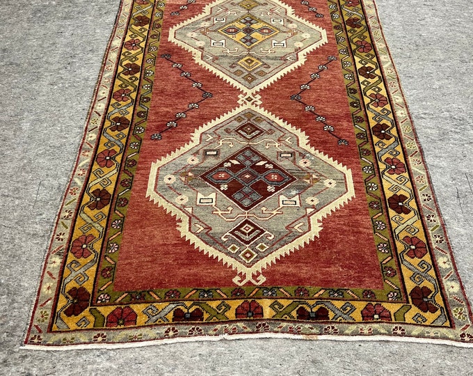 4.8x10.11 handmade rug, wash  rugs, oushak faded rugs, oriental area rugs, Accent kitchen rugs, anatolian small rug,