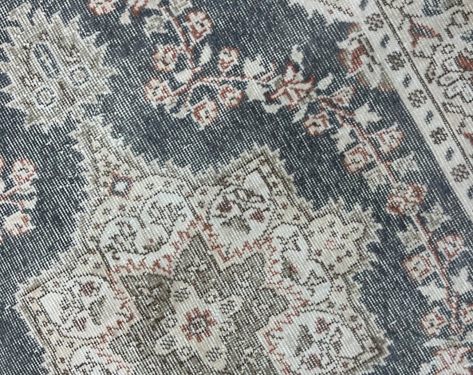 5x7 oushak rug.are rug.gray color rug.turkish rug.anatolia rug, distressed rug, perfectly color, harmony