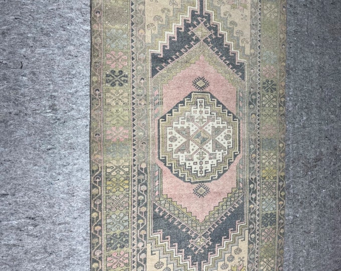 4x6 feet rug, area oushak rug, turkish handmade rug, anatolia rug, pink, yellow, gray, perfectly condition