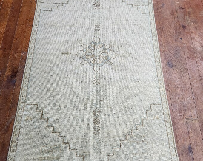 3x4 mini area rug, turkish area rug, kitchen area rug, oushak area rug, bedroom area rug, entry way area rug, handmade area rug