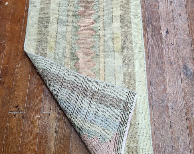 2x3 turkish doormat rug, oushak doormat rug, anotolia doormat rug, kitchen doormat rug, entry way doormat rug, handmade doormat rug