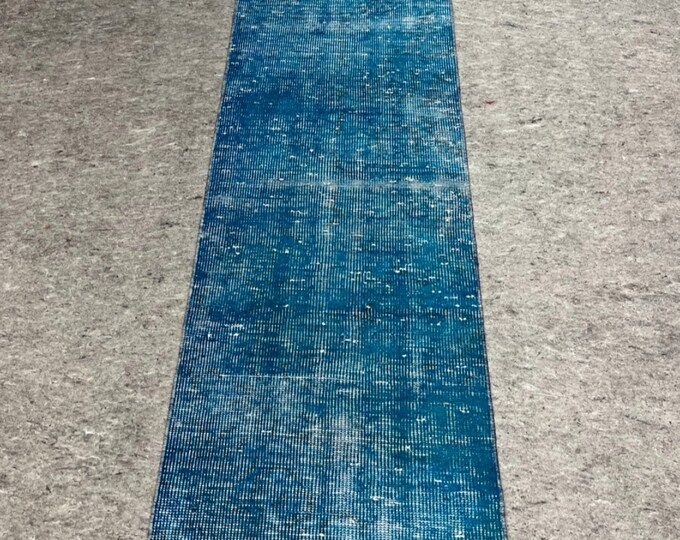 2x8 turquoise runner, 2x8 oriental rug, 2x8 washale rug, turkish handmade rug, 2x8 runner rug, kitchen runner rug, entryway runner rug