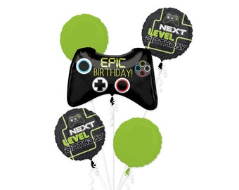 Computer Video Game Controller Foil Balloons PartyWare Decoration PS4 Helium