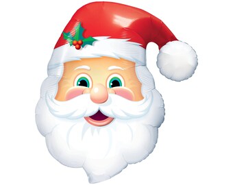 Santa Balloon, Christmas Balloons 32", Christmas Party, Christmas Decorations, Office Christmas Party, Santa Claus Balloon, Holiday Balloon
