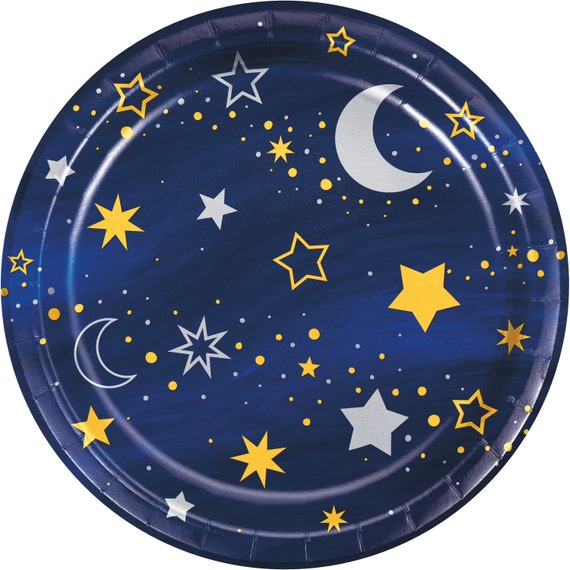 123 Pcs Space Galaxy Party Supplies Ramadan Party Decoration Starry Night Tableware Set Outer Space Plate Solar System Planet Napkins Tablecloth Galaxy Planet Theme Birthday Party Banner Serves 40