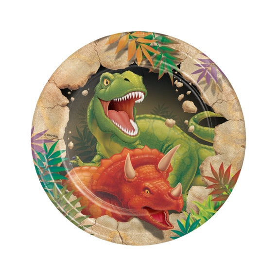 7 Dinosaur Paper Plates Dino Plate Dino Party - Etsy México 7 Dinosaur Paper Plates Dino Plate Dino Party - Etsy México