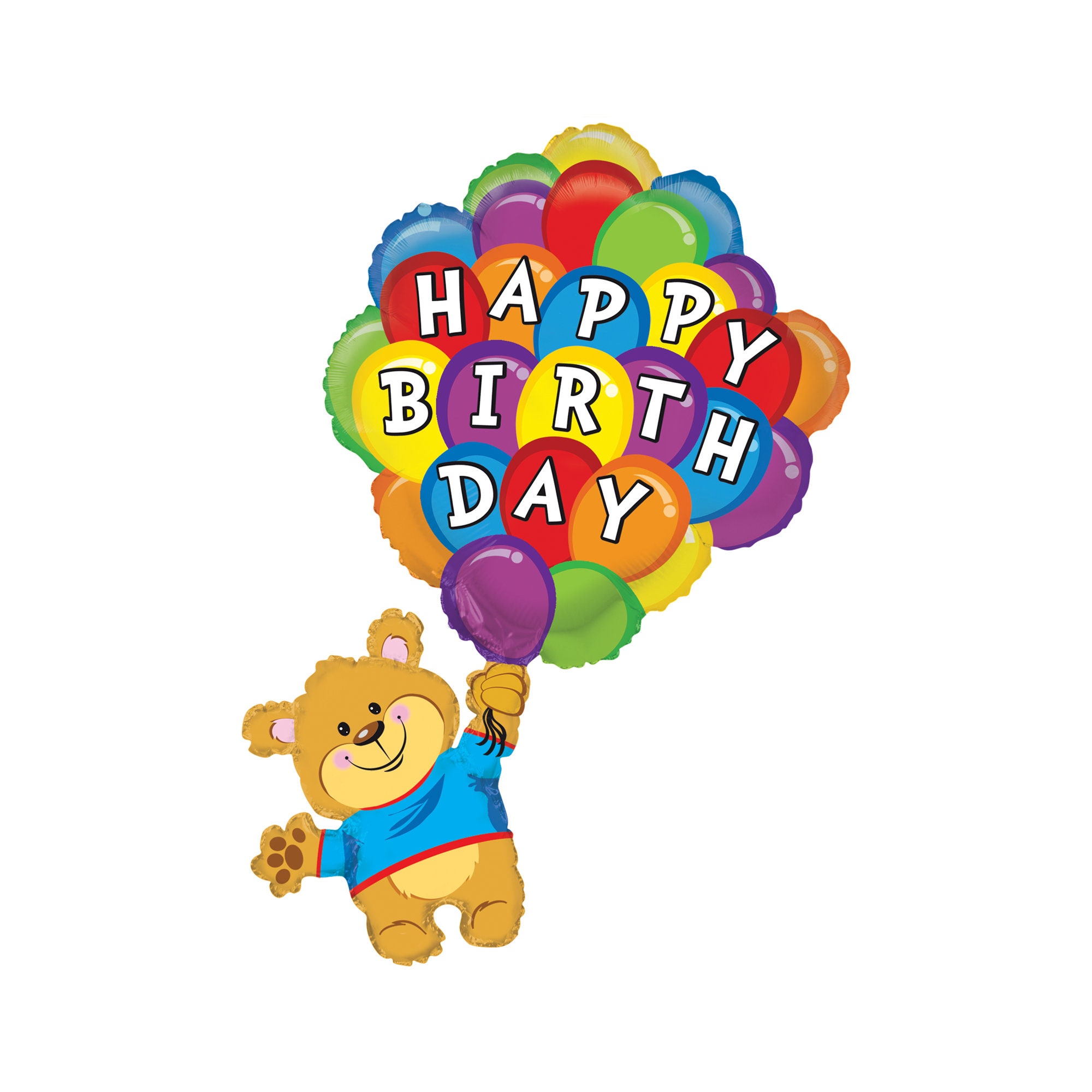 Happy Birthday Bear Balloon 42