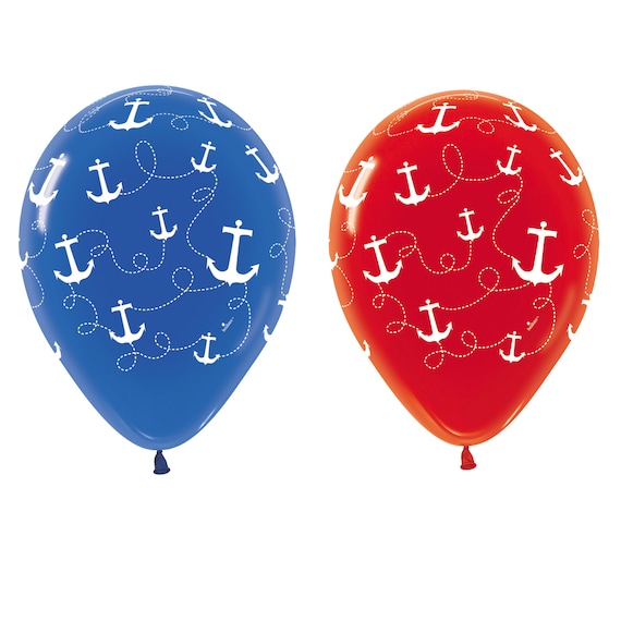 Five Anchor Balloons, Nautical Balloon, Sailboat Balloon, Seaside Balloon,  Ocean Balloon, Beach Party, Seafood Party, Luau Party Balloon -  Canada