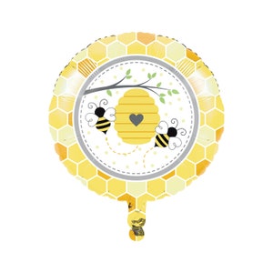 Bumble Bee Balloon 18", What Will It Bee, Bee Party, Bee Baby Shower, Bumble Bee Birthday, Bumblebee Party, Bee Birthday, Bee Themed Party